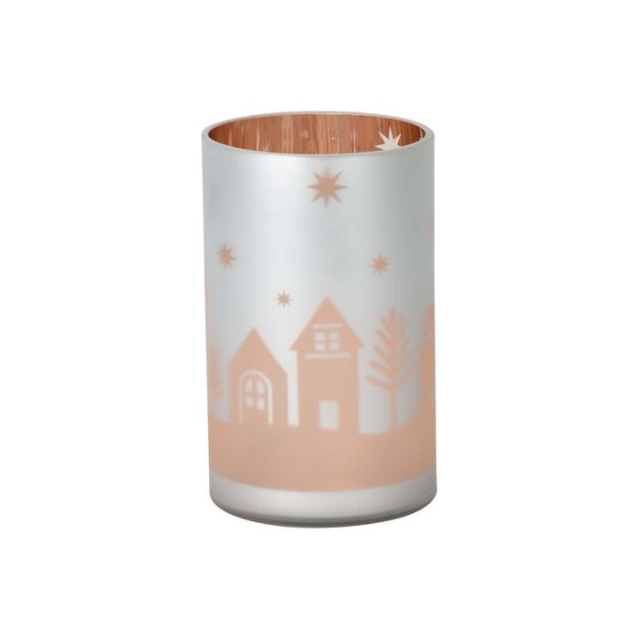 Yankee Candle Winter Village - Flicker Glass Jar Holder-1